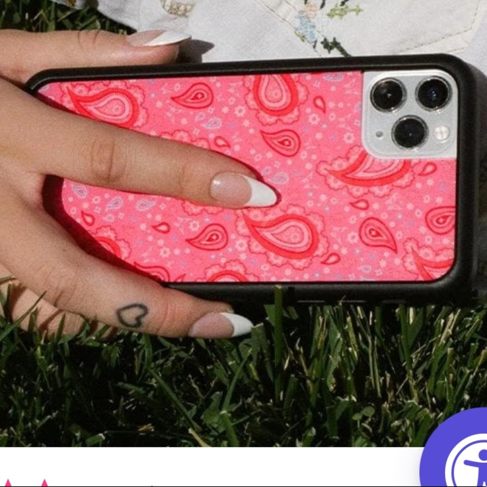 Wildflower Strawberry Paisley iPhone 12 Mini Case